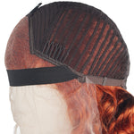 Human Hair Ginger 13*4 Lace Frontal Loose Wave Wig