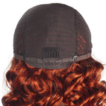 Human Hair Ginger 13*4 Lace Frontal Loose Wave Wig