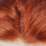 Human Hair Ginger 13*4 Lace Frontal Loose Wave Wig