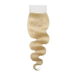 10A Blonde 613 Body Wave 100% Human Hair 4*4 Closure