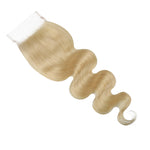 10A Blonde 613 Body Wave 100% Human Hair 4*4 Closure