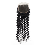 10A Deep Wave 100% Human Hair 4*4 Closure