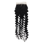 10A Deep Wave 100% Human Hair 4*4 Closure