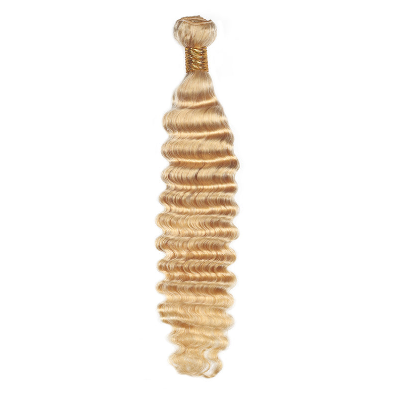 613 Blonde Human Hair Deep Wave Bundle