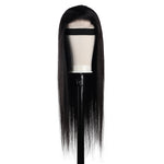 Human Hair Straight 4*4 Glueless Closure Wig