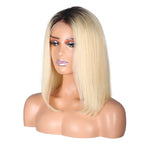 T1B/613 100% Human Hair 4*4 Closure Bob Wig