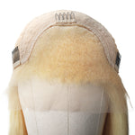 Indian Human Hair Blonde 613 13*4 Lace Front Wig Straight