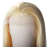Indian Human Hair Blonde 613 13*4 Lace Front Wig Straight