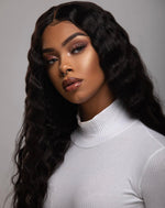 Human Hair 13*4 Lace Frontal Water Wave Wig