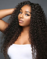 100% Human Hair Deep Wave Full Frontal Glueless Wig