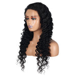 100% Human Hair Deep Wave Full Frontal Glueless Wig