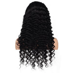 100% Human Hair Deep Wave Full Frontal Glueless Wig