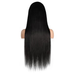 100% Human Hair Straight Full Frontal Glueless Wig