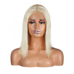 613 Blonde Human Hair 4*4 Closure Bob Wig