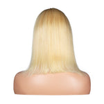 613 Blonde Human Hair 4*4 Closure Bob Wig